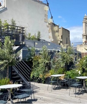 Terrasse rooftop du Philantro Lab, Paris